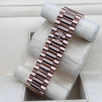 2022 ROLEX DAYDATE 40MM EVEROSE CHOCOLATE BAGUETTE DIAMOND MARKERS 228235 - WatchCraze.com.au