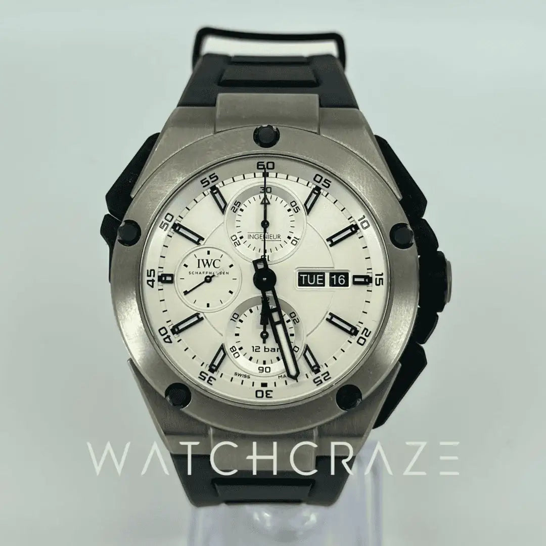 2014 IWC INGENIEUR DOUBLE CHRONOGRAPH TITANIUM 44MM IW386501