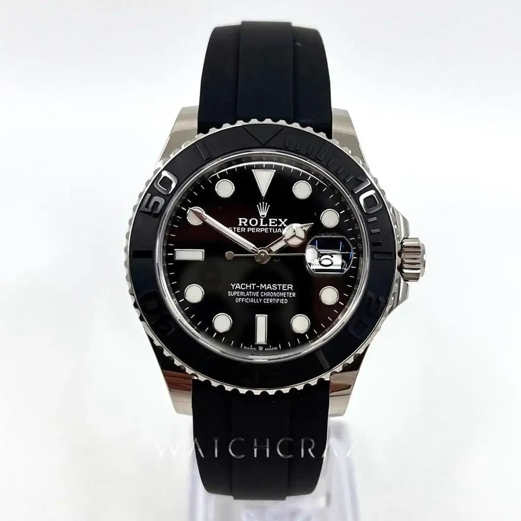 2022 ROLEX YACHTMASTER WHITE GOLD OYSTERFLEX 42MM 226659