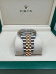 2022 ROLEX DATEJUST 41 ROLESOR YELLOW GOLD & OYSTERSTEEL JUBILEE FLUTED 126333 - WatchCraze.com.au
