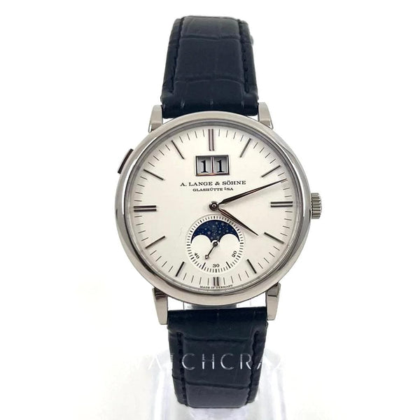 2020 A. LANGE & SOHNE SAXONIA MOONPHASE WHITE GOLD REF. 384.026 - WatchCraze.com.au