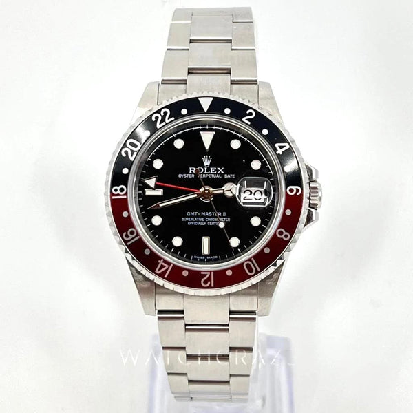 2007 ROLEX GMT MASTER COKE 40MM 16710 FULL SET - WatchCraze.com.au