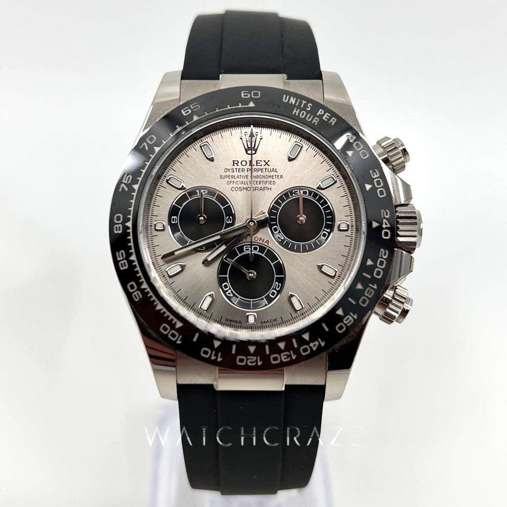 2022 ROLEX COSMOGRAPH DAYTONA OYSTERFLEX 40MM WHITE GOLD SILVER PANDA 116519LN