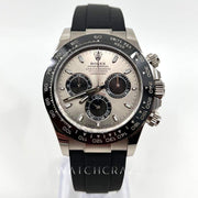 2022 ROLEX COSMOGRAPH DAYTONA OYSTERFLEX 40MM WHITE GOLD SILVER PANDA 116519LN - WatchCraze.com.au