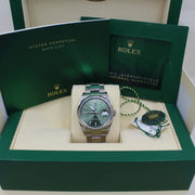 2022 ROLEX DATEJUST 36MM MINT DIAL SMOOTH OYSTERSTEEL 126200 - WatchCraze.com.au