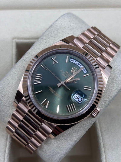 2023 ROLEX DAY DATE GREEN DIAL 40MM 228238 - WatchCraze.com.au