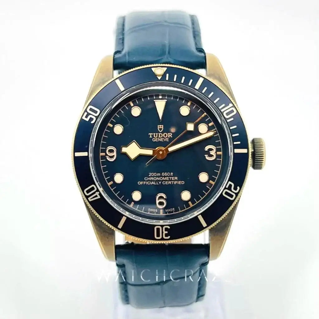 2020 TUDOR BLACK BAY BRONZE BUCHERER BLUE 43MM 79250BB