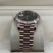2022 ROLEX DAY-DATE 40 ROSE GOLD OLIVE GREEN DIAL 228235