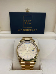 2021 ROLEX DAY-DATE YELLOW GOLD 40MM 228238 - WatchCraze.com.au