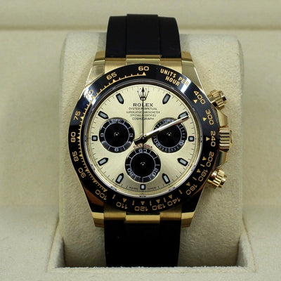2022 ROLEX COSMOGRAPH DAYTONA OYSTERFLEX YELLOW GOLD 40MM PARTIAL STICKERS 116518LN - WatchCraze.com.au