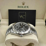 ROLEX DATEJUST GREY DIAL FLUTED & JUBILEE 126334 41mm 2021 - WatchCraze.com.au