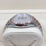 2022 ROLEX DATEJUST 36MM EVEROSE & OYSTERSTEEL MOTHER OF PEARL DIAMOND DIAL 126231 - WatchCraze.com.au