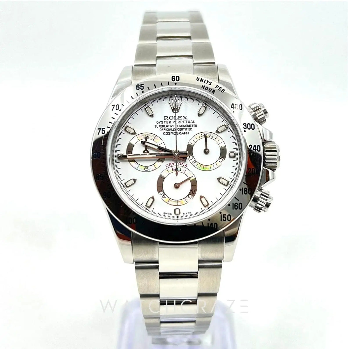 2015 ROLEX DAYTONA WHITE APH DIAL STAINLESS STEEL 116520 40MM