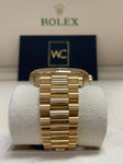 ROLEX DAY-DATE II YELLOW GOLD BLACK WAVY DIAL 41mm 218238 - WatchCraze.com.au
