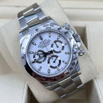 2015 ROLEX DAYTONA WHITE APH DIAL STAINLESS STEEL 116520 40MM - WatchCraze.com.au