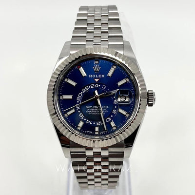 2022 ROLEX SKYDWELLER 42MM BLUE DIAL JUBILEE 326934 - WatchCraze.com.au