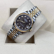 2023 ROLEX DATEJUST 36MM BLACK MOTHER OF PEARL 116231 - WatchCraze.com.au