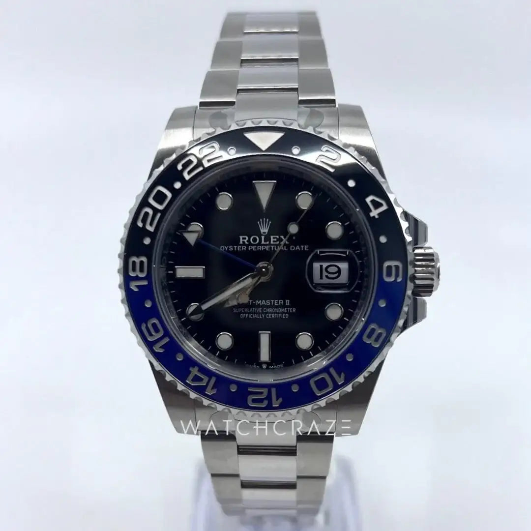 2023 ROLEX GMT BATMAN OYSTERSTEEL 126710BLNR