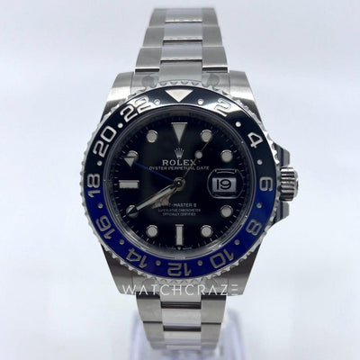2023 ROLEX GMT BATMAN OYSTERSTEEL 126710BLNR - WatchCraze.com.au