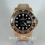 2023 ROLEX GMT MASTER-II FULL ROSE GOLD ‘ROOTBEER’ 40MM 126715CHNR