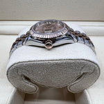 2023 ROLEX LADIES DATE JUST TWO TONE EVEROSE PINK DIAL DIAMOND MARKER 31MM 279171 - WatchCraze.com.au