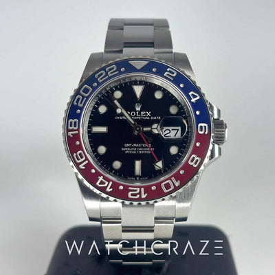 2022 ROLEX GMT MASTER II ‘PEPSI’  40MM 1267BLRO - WatchCraze.com.au