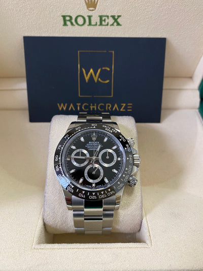 ROLEX COSMOGRAPH DAYTONA BLACK DIAL 116500LN 2020 - WatchCraze.com.au