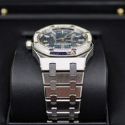 2021 UNWORN AUDEMARS PIGUET ROYAL OAK 34MM BLUE DIAL DIAMOND BEZEL 77351ST - WatchCraze.com.au
