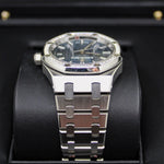 2021 UNWORN AUDEMARS PIGUET ROYAL OAK 34MM BLUE DIAL DIAMOND BEZEL 77351ST - WatchCraze.com.au