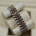 2020 ROLEX DATEJUST 31MM EVEROSE & OYSTERSTEEL WHITE DIAL SUPER JUBLIEE 278271 - WatchCraze.com.au