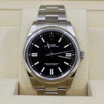 2022 ROLEX OYSTER PERPETUAL 41MM BLACK DIAL PARTIAL STICKERS 124300 - WatchCraze.com.au