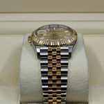 2021 ROLEX DATEJUST PALM DIAL 36MM TWO TONED YELLOW GOLD & OYSTERSTEEL 126233 - WatchCraze.com.au