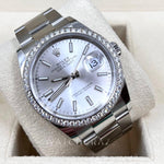 2022 ROLEX DATEJUST 36MM OYSTERSTEEL, WHITE GOLD & DIAMONDS 126284RBR - WatchCraze.com.au