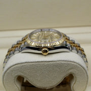 2021 ROLEX DATEJUST PALM DIAL 36MM TWO TONED YELLOW GOLD & OYSTERSTEEL 126233 - WatchCraze.com.au