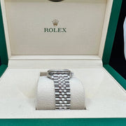 2022 ROLEX DATEJUST 31MM FACTORY DIAMOND AUBERGINE DIAL 278274 FULL STICKERS UNWORN - WatchCraze.com.au