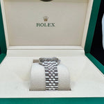 2022 ROLEX DATEJUST 31MM FACTORY DIAMOND AUBERGINE DIAL 278274 FULL STICKERS UNWORN - WatchCraze.com.au