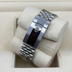 2023 ROLEX DATEJUST OLIVE GREEN PALM MOTIF DIAL DIAMOND MARKERS 36MM 126234 - WatchCraze.com.au