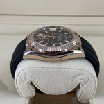 2023 ROLEX SKY-DWELLER OYSTERFLEX ROSE GOLD CHOCOLATE DIAL 42MM 326235