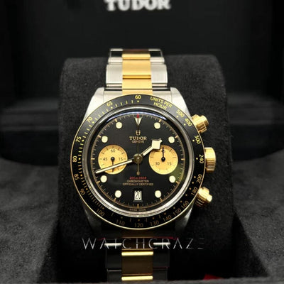 2022 NEW TUDOR BLACK BAY CHRONO 42MM TWO TONED GOLD & STEEL 79363N - WatchCraze.com.au