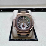 2021 PATEK PHILIPPE NAUTILUS 5980R FLYBACK CHRONOGRAPH  ROSE GOLD 40.5MM - WatchCraze.com.au
