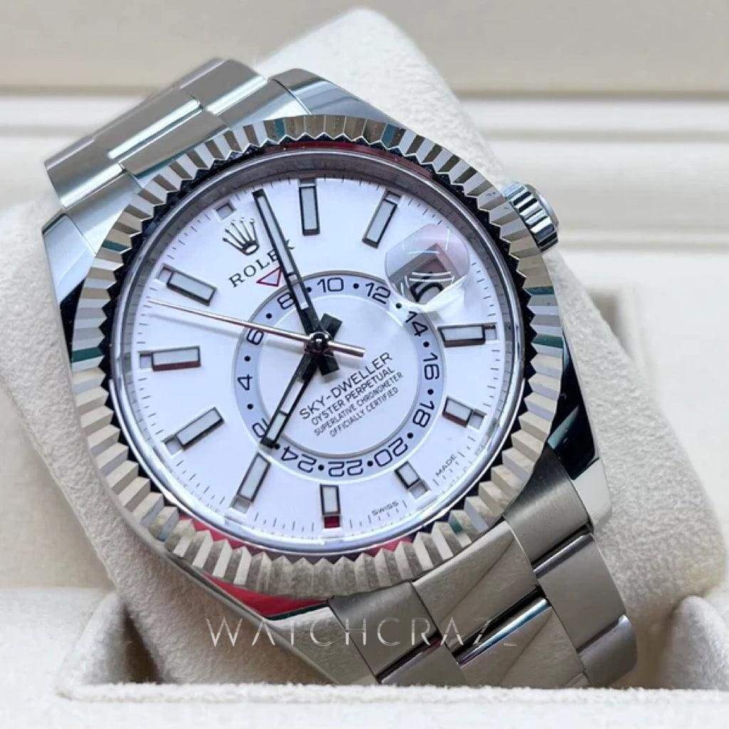2021 ROLEX SKY-DWELLER WHITE DIAL 42MM 326934