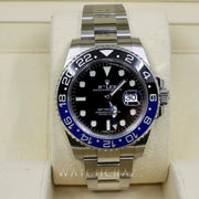 2016 ROLEX GMT MASTER II BATMAN 40MM OYSTER BRACELET 116710BLNR - WatchCraze.com.au