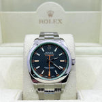 2014 ROLEX MILGUASS M116400GV BLACK DIAL ORIGINAL BOX, ROLEX WARRANTY CARD & HOLDER, NO BOOKLETS - WatchCraze.com.au