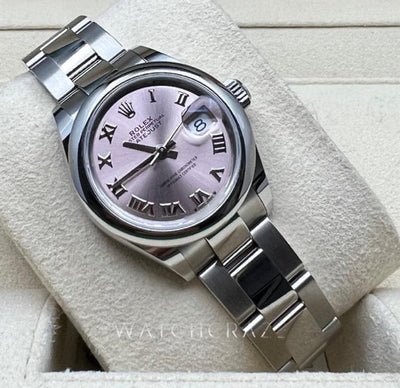 2022 ROLEX LADY DATEJUST 28MM PINK DIAL 279160 - WatchCraze.com.au