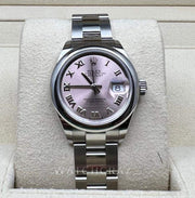 2022 ROLEX LADY DATEJUST 28MM PINK DIAL 279160 - WatchCraze.com.au