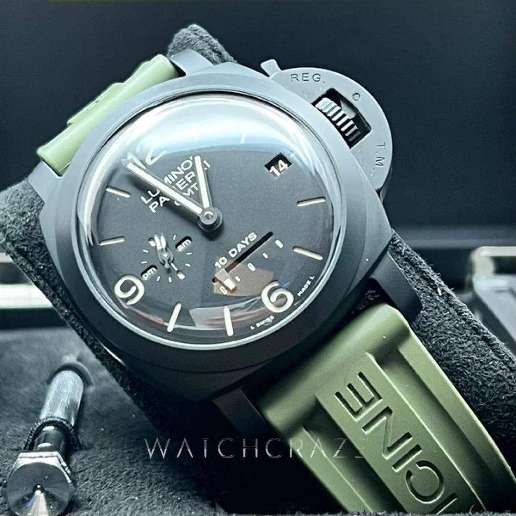 2022 PANERAI LUMINOR 10 DAYS 44MM BLACK CERAMIC PAM00335
