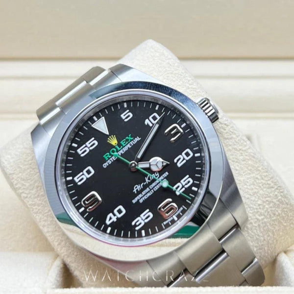 2021 ROLEX AIRKING BLACK DIAL 40MM 116900 - WatchCraze.com.au
