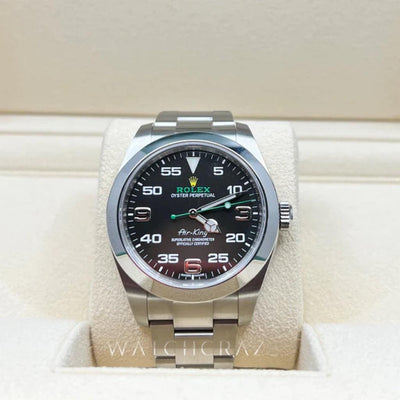 2021 ROLEX AIRKING BLACK DIAL 40MM 116900 - WatchCraze.com.au