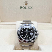 2018 ROLEX GMT II MASTER BLACK BEZEL 40MM 116710LN - WatchCraze.com.au