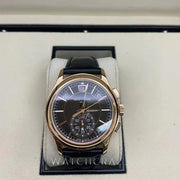 2021 PATEK PHILIPPE ROSE GOLD CHOCOLATE DIAL 5905R FLYBACK CHRONOGRPAH/ANNUAL CALENDAR FULL SET - WatchCraze.com.au
